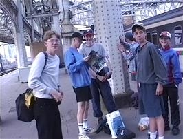 Disembarking from the Sleeper train at Glasgow Central station